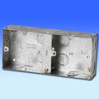 Dual Steel Galvanized Box with 35 mm depth