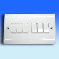 Slim Urea 10A 6 Gang 2 Way Switch