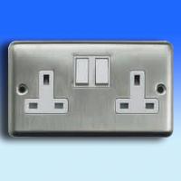 13A 2 Gang DP Switched Socket