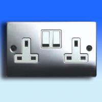 13A 2 Gang DP Switched Socket